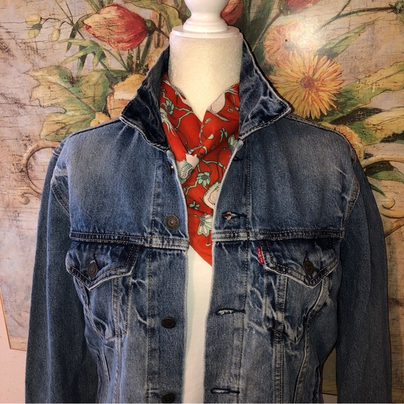 Sz S Levi's Vintage Denim Original Trucker Jean Jacket - Picture 3 of 11